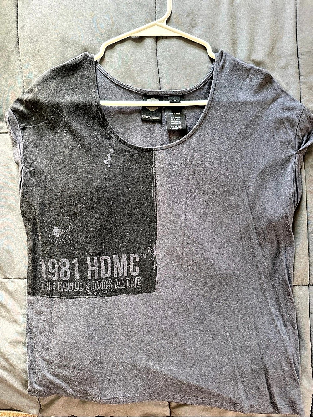 Harley-Davidson 1981 HDMC The Eagle Soars Alone Graphic Tee Size Small